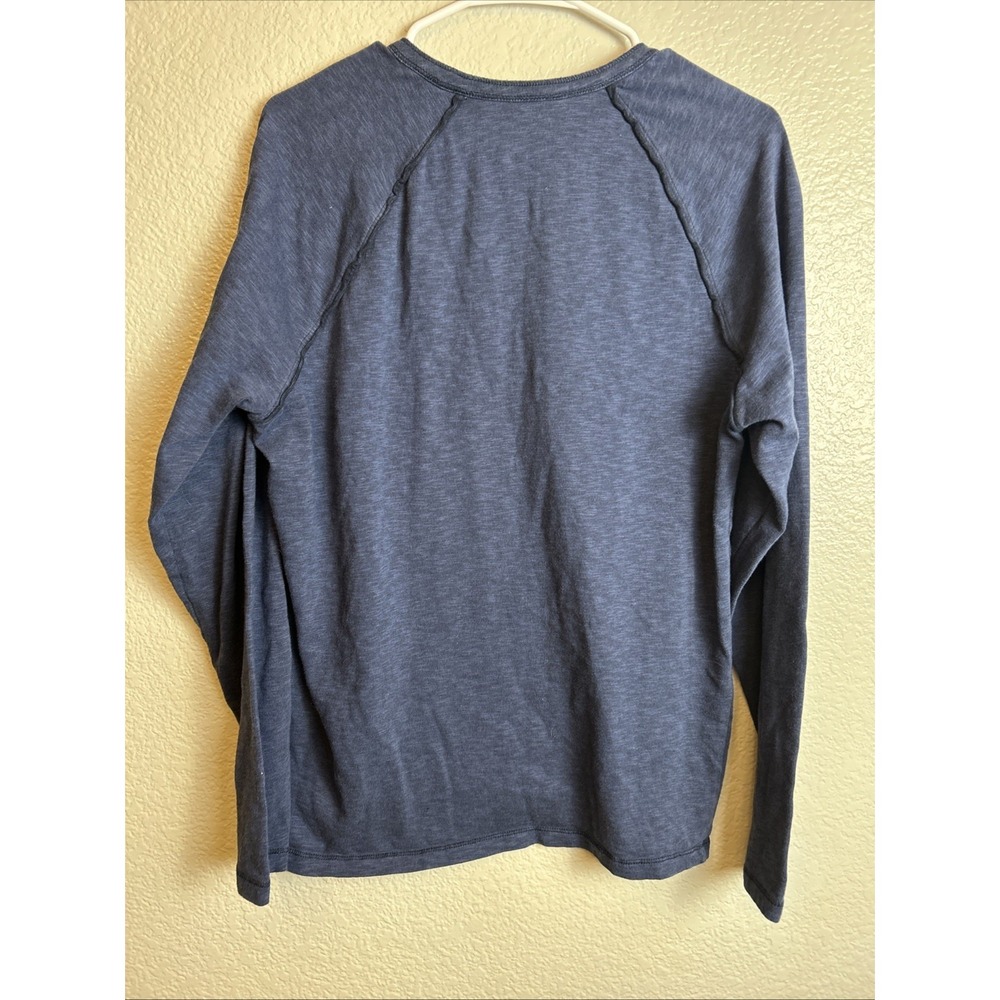 ROWM Men's Long Sleeve Shirt Blue Large Pullover Excellent condition - Picture 6 of 6